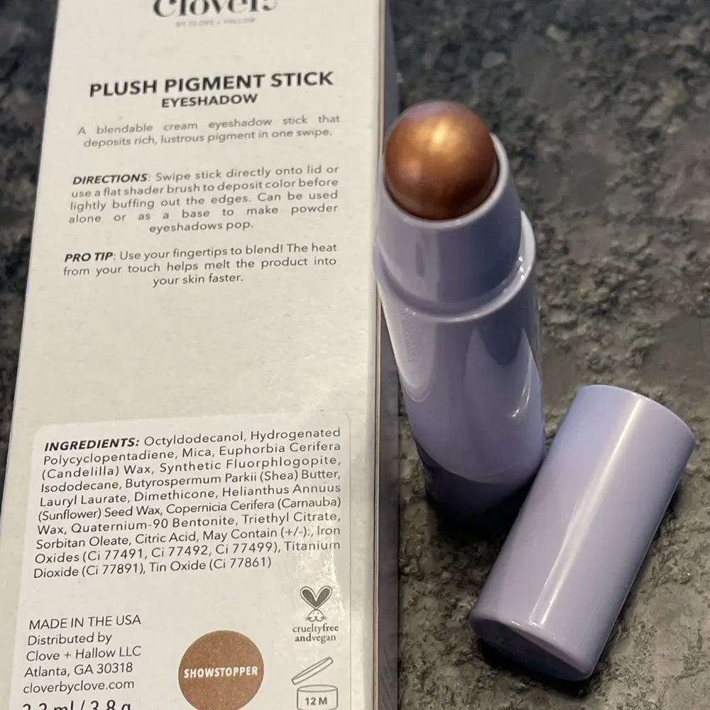 Clover Plush Pigment Eyeshadow Stick by CLOVE + HALLOW choose your shade